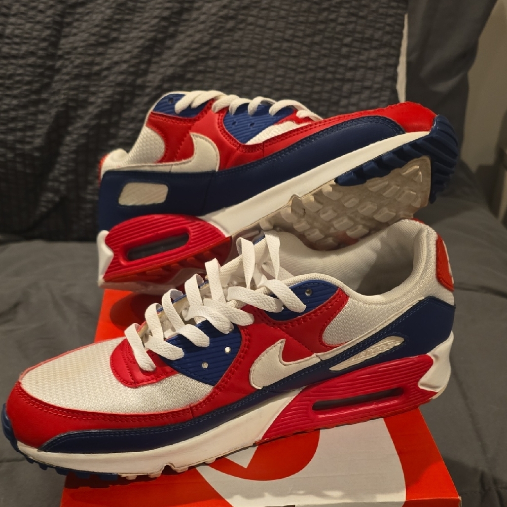 Nike Red and Blue Air Max Sneakers